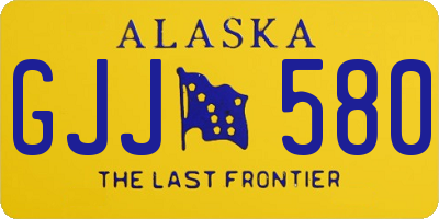 AK license plate GJJ580