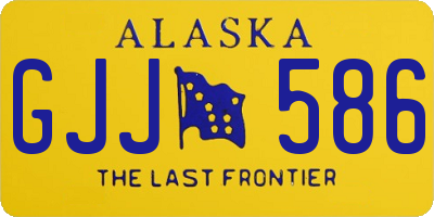 AK license plate GJJ586