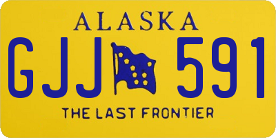 AK license plate GJJ591