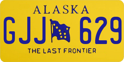 AK license plate GJJ629