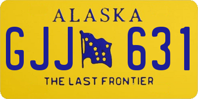 AK license plate GJJ631