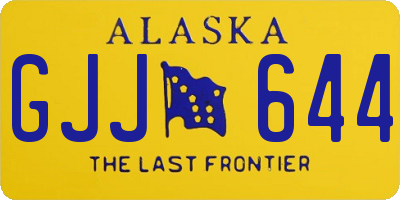 AK license plate GJJ644