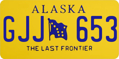 AK license plate GJJ653