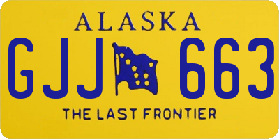 AK license plate GJJ663