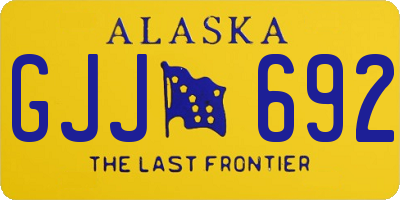 AK license plate GJJ692