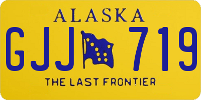 AK license plate GJJ719