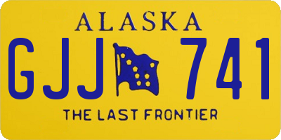 AK license plate GJJ741