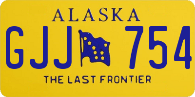 AK license plate GJJ754