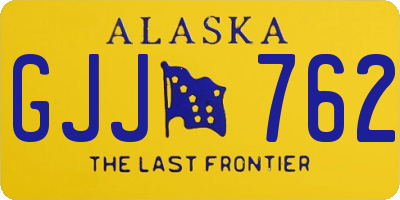 AK license plate GJJ762