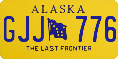 AK license plate GJJ776