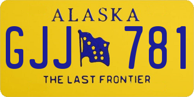 AK license plate GJJ781