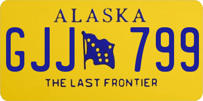 AK license plate GJJ799