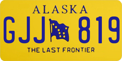 AK license plate GJJ819