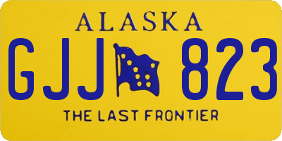 AK license plate GJJ823