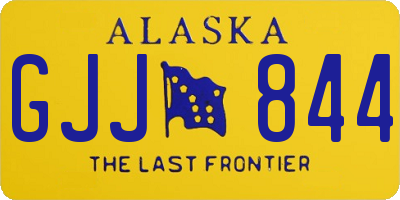 AK license plate GJJ844