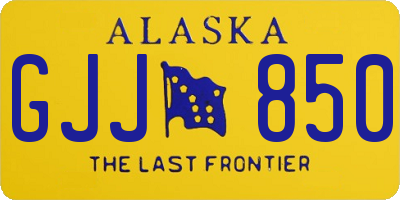 AK license plate GJJ850