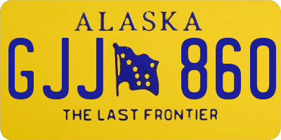 AK license plate GJJ860