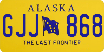 AK license plate GJJ868