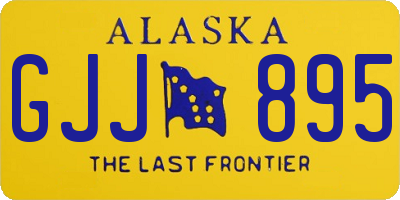 AK license plate GJJ895
