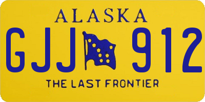 AK license plate GJJ912