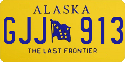 AK license plate GJJ913