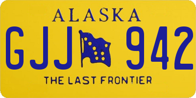 AK license plate GJJ942