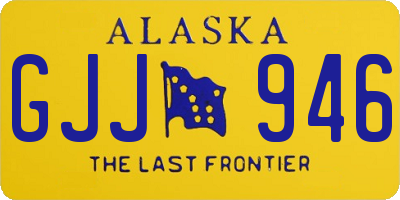 AK license plate GJJ946