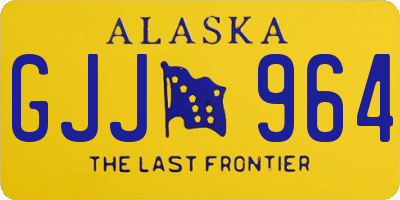 AK license plate GJJ964