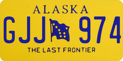 AK license plate GJJ974