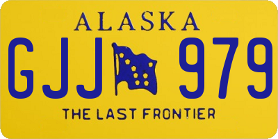 AK license plate GJJ979
