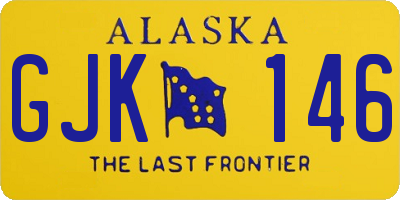 AK license plate GJK146