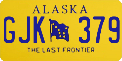 AK license plate GJK379