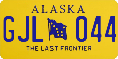 AK license plate GJL044