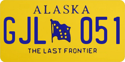 AK license plate GJL051