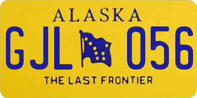 AK license plate GJL056
