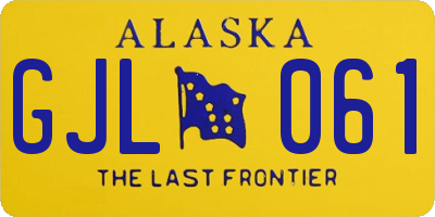 AK license plate GJL061