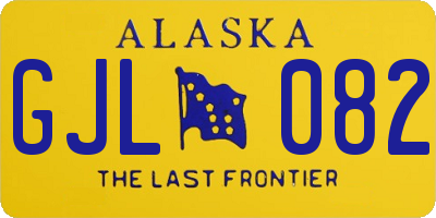 AK license plate GJL082
