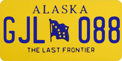 AK license plate GJL088