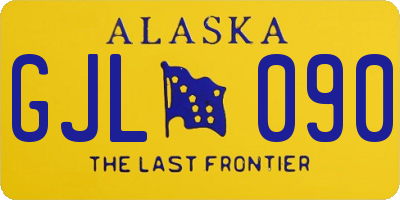 AK license plate GJL090