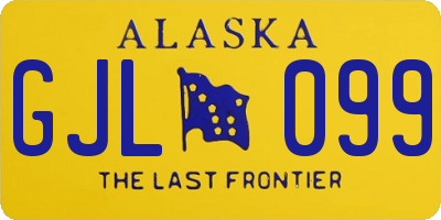 AK license plate GJL099