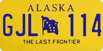 AK license plate GJL114