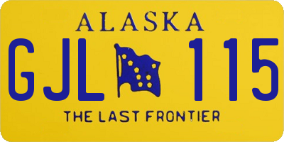 AK license plate GJL115