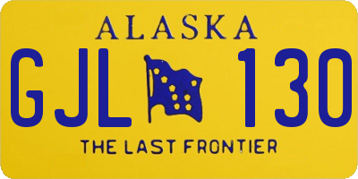 AK license plate GJL130