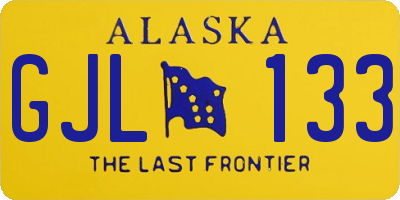 AK license plate GJL133