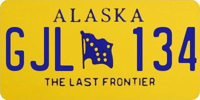 AK license plate GJL134