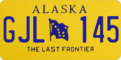 AK license plate GJL145