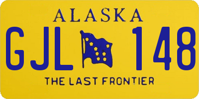 AK license plate GJL148