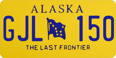 AK license plate GJL150