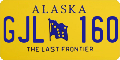 AK license plate GJL160