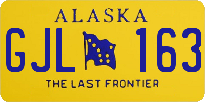 AK license plate GJL163